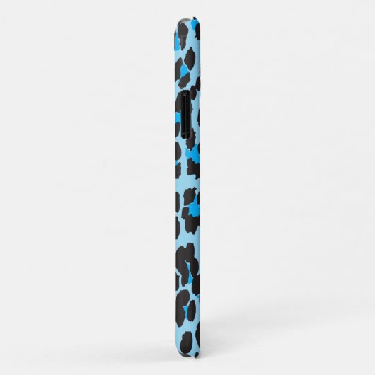 Leopardendrucke, Leoparden-Spots, Blauer Leopard Case-Mate iPhone Hülle (Hinten/Rechts)