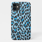 Leopardendrucke, Leoparden-Spots, Blauer Leopard Case-Mate iPhone Hülle (Rückseite)