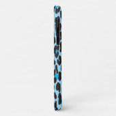 Leopardendrucke, Leoparden-Spots, Blauer Leopard Case-Mate iPhone Hülle (Hinten/Links)