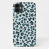 Leopardendrucke, Leoparden-Spots, Blauer Leopard Case-Mate iPhone Hülle (Rückseite)