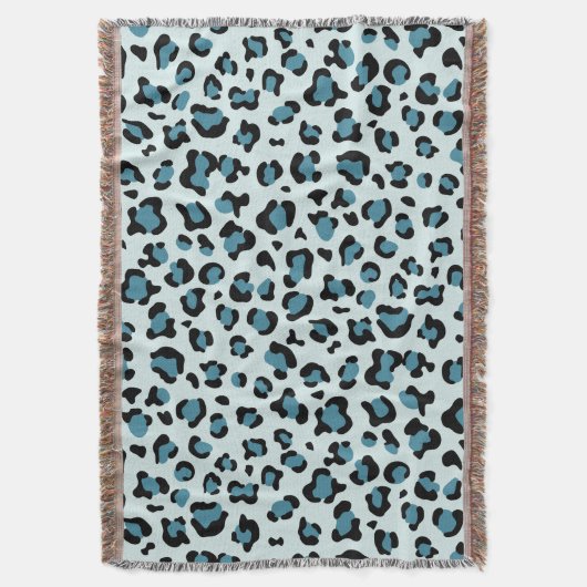 Leopardendrucke, Leoparden-Spots, Blauer Leopard Decke (Vorderseite Vertikal)