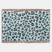 Leopardendrucke, Leoparden-Spots, Blauer Leopard Decke (Vorderseite)