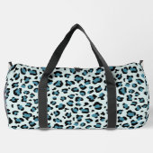Leopardendrucke, Leoparden-Spots, Blauer Leopard Duffle Bag (Rückseite)