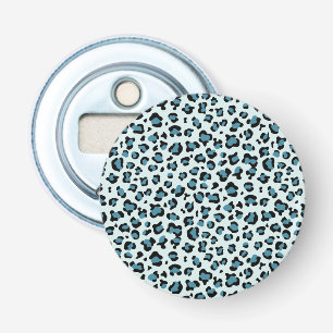 Leopardendrucke, Leoparden-Spots, Blauer Leopard Flaschenöffner