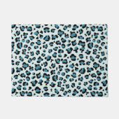 Leopardendrucke, Leoparden-Spots, Blauer Leopard Fußmatte (Vorderseite)