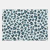 Leopardendrucke, Leoparden-Spots, Blauer Leopard Geschenkpapier Set (Vorderseite 2)
