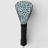 Leopardendrucke, Leoparden-Spots, Blauer Leopard Golf Headcover (Vorderseite)