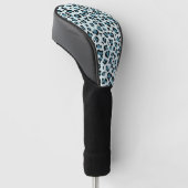 Leopardendrucke, Leoparden-Spots, Blauer Leopard Golf Headcover (angewinkelt)