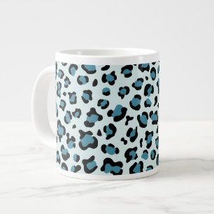 Leopardendrucke, Leoparden-Spots, Blauer Leopard Jumbo-Tasse