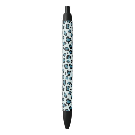 Leopardendrucke, Leoparden-Spots, Blauer Leopard Kugelschreiber (Vorderseite Vertikal)