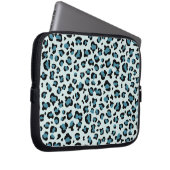 Leopardendrucke, Leoparden-Spots, Blauer Leopard Laptopschutzhülle (Vorne Rechts)