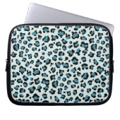Leopardendrucke, Leoparden-Spots, Blauer Leopard Laptopschutzhülle (Vorderseite)