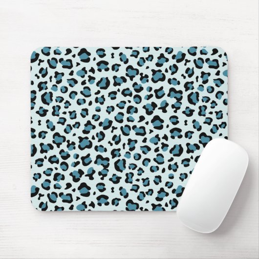 Leopardendrucke, Leoparden-Spots, Blauer Leopard Mousepad (Mit Mouse)