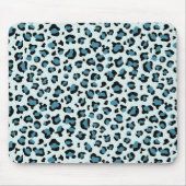 Leopardendrucke, Leoparden-Spots, Blauer Leopard Mousepad (Vorne)