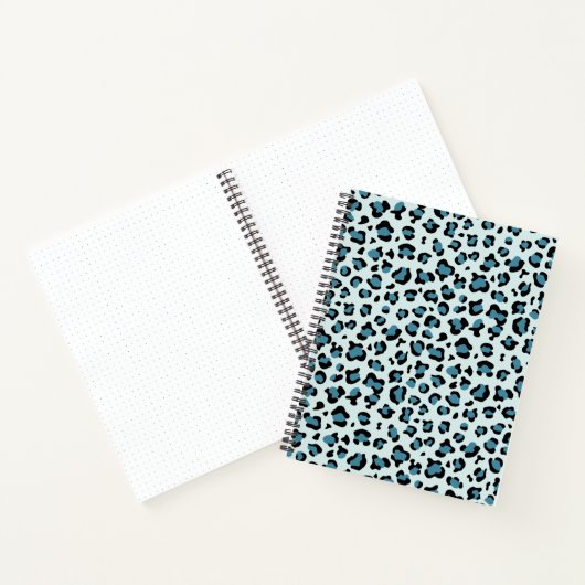Leopardendrucke, Leoparden-Spots, Blauer Leopard Notizblock (Innenseite)