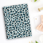 Leopardendrucke, Leoparden-Spots, Blauer Leopard Notizblock