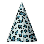 Leopardendrucke, Leoparden-Spots, Blauer Leopard Partyhütchen (Rückseite)