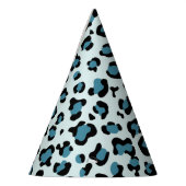 Leopardendrucke, Leoparden-Spots, Blauer Leopard Partyhütchen (Links)