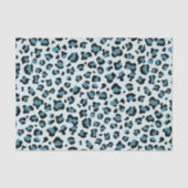 Leopardendrucke, Leoparden-Spots, Blauer Leopard Seidenpapier (Vorderseite)