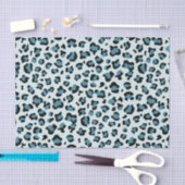 Leopardendrucke, Leoparden-Spots, Blauer Leopard Seidenpapier (Handwerk)
