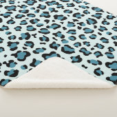 Leopardendrucke, Leoparden-Spots, Blauer Leopard Sherpadecke (3/4)