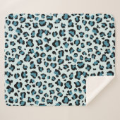 Leopardendrucke, Leoparden-Spots, Blauer Leopard Sherpadecke (Vorderseite (Horizontal))