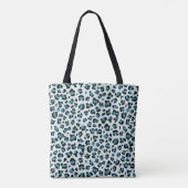 Leopardendrucke, Leoparden-Spots, Blauer Leopard Tasche (Rückseite)