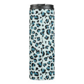 Leopardendrucke, Leoparden-Spots, Blauer Leopard Thermosbecher (Rückseite)