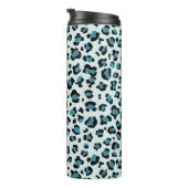 Leopardendrucke, Leoparden-Spots, Blauer Leopard Thermosbecher (Nach rechts gedreht)