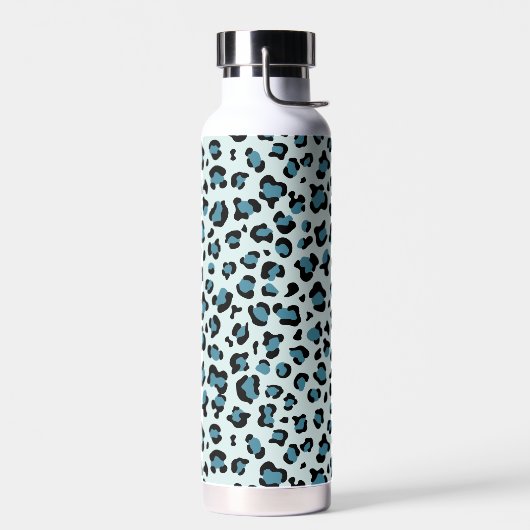 Leopardendrucke, Leoparden-Spots, Blauer Leopard Trinkflasche (Links)