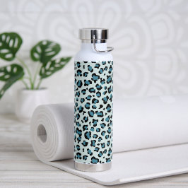 Leopardendrucke, Leoparden-Spots, Blauer Leopard Trinkflasche