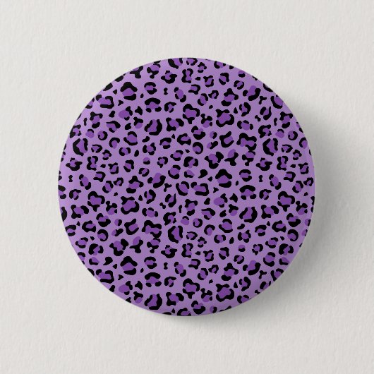 Leopardendrucke, Leoparden-Spots, Lila Leopard Button (Vorderseite)