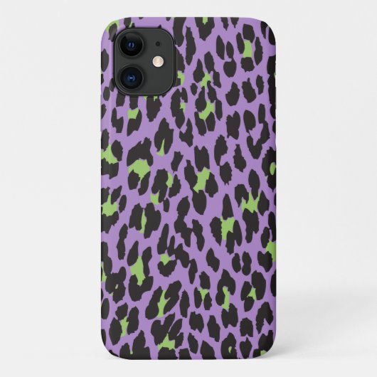 Leopardendrucke, Leoparden-Spots, Lila Leopard Case-Mate iPhone Hülle (Rückseite)