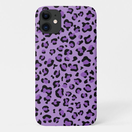 Leopardendrucke, Leoparden-Spots, Lila Leopard Case-Mate iPhone Hülle (Rückseite)