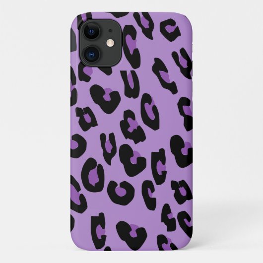 Leopardendrucke, Leoparden-Spots, Lila Leopard Case-Mate iPhone Hülle (Rückseite)