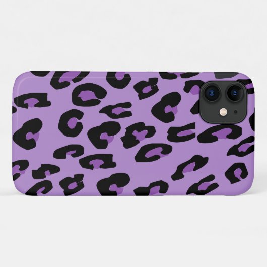 Leopardendrucke, Leoparden-Spots, Lila Leopard Case-Mate iPhone Hülle (Rückseite (Horizontal))