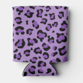 Leopardendrucke, Leoparden-Spots, Lila Leopard Dosenkühler (Vorderseite)