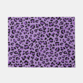 Leopardendrucke, Leoparden-Spots, Lila Leopard Fußmatte (Vorderseite)