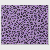 Leopardendrucke, Leoparden-Spots, Lila Leopard Geschenkpapier (Flach)