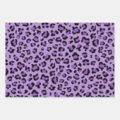 Leopardendrucke, Leoparden-Spots, Lila Leopard Geschenkpapier Set (Vorderseite 2)