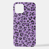 Leopardendrucke, Leoparden-Spots, Lila Leopard iPhone Hülle (Rückseite)