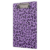 Leopardendrucke, Leoparden-Spots, Lila Leopard Klemmbrett (Links)
