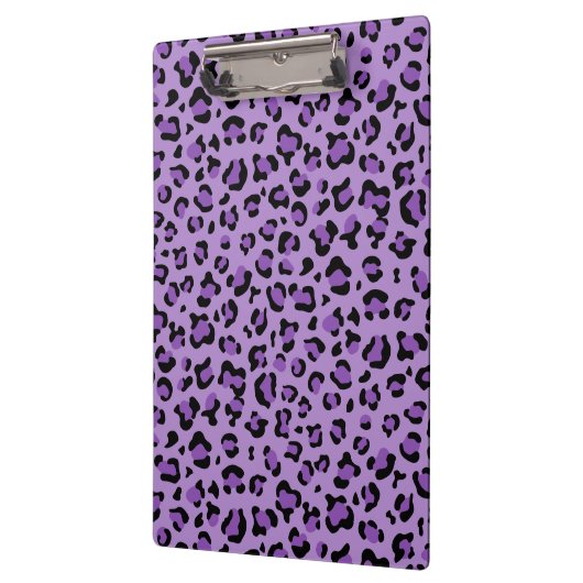 Leopardendrucke, Leoparden-Spots, Lila Leopard Klemmbrett (Links)