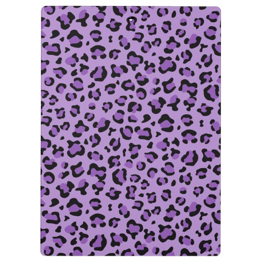 Leopardendrucke, Leoparden-Spots, Lila Leopard Klemmbrett (Rückseite)