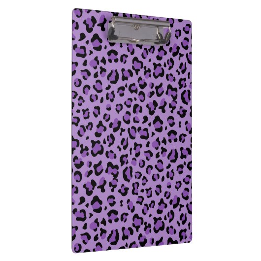 Leopardendrucke, Leoparden-Spots, Lila Leopard Klemmbrett (Rechts)
