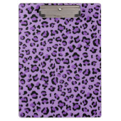Leopardendrucke, Leoparden-Spots, Lila Leopard Klemmbrett (Vorderseite)