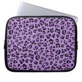Leopardendrucke, Leoparden-Spots, Lila Leopard Laptopschutzhülle (Vorderseite)