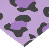Leopardendrucke, Leoparden-Spots, Lila Leopard Mittelgroßer Tischläufer (Ecke)