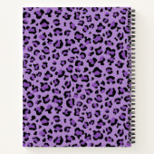 Leopardendrucke, Leoparden-Spots, Lila Leopard Notizblock (Rückseite)