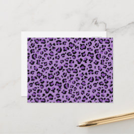 Leopardendrucke, Leoparden-Spots, Lila Leopard Postkarte